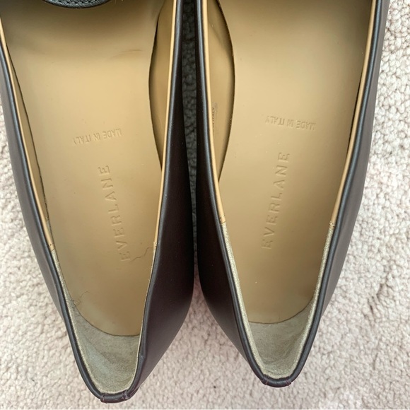 NWOT Everlane The Modern Point Burgundy Leather Size 9 - Picture 2 of 8